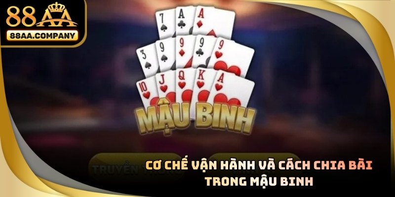 Giao diện chia bài 13 lá trong MẬU BINH tại 88AA